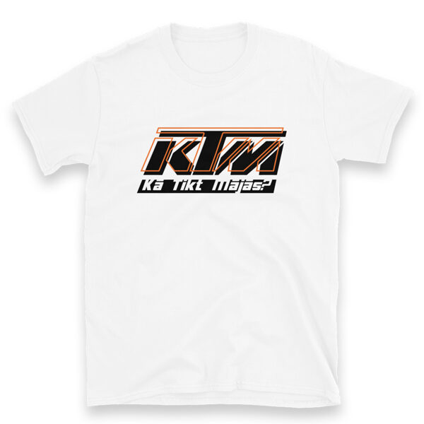 UNISEX t-krekls - Kā Tikt Mājās - balts